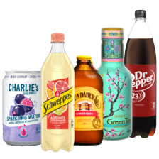 Schweppes, Arizona, Bundaberg, Charlie's of Dr. Pepper